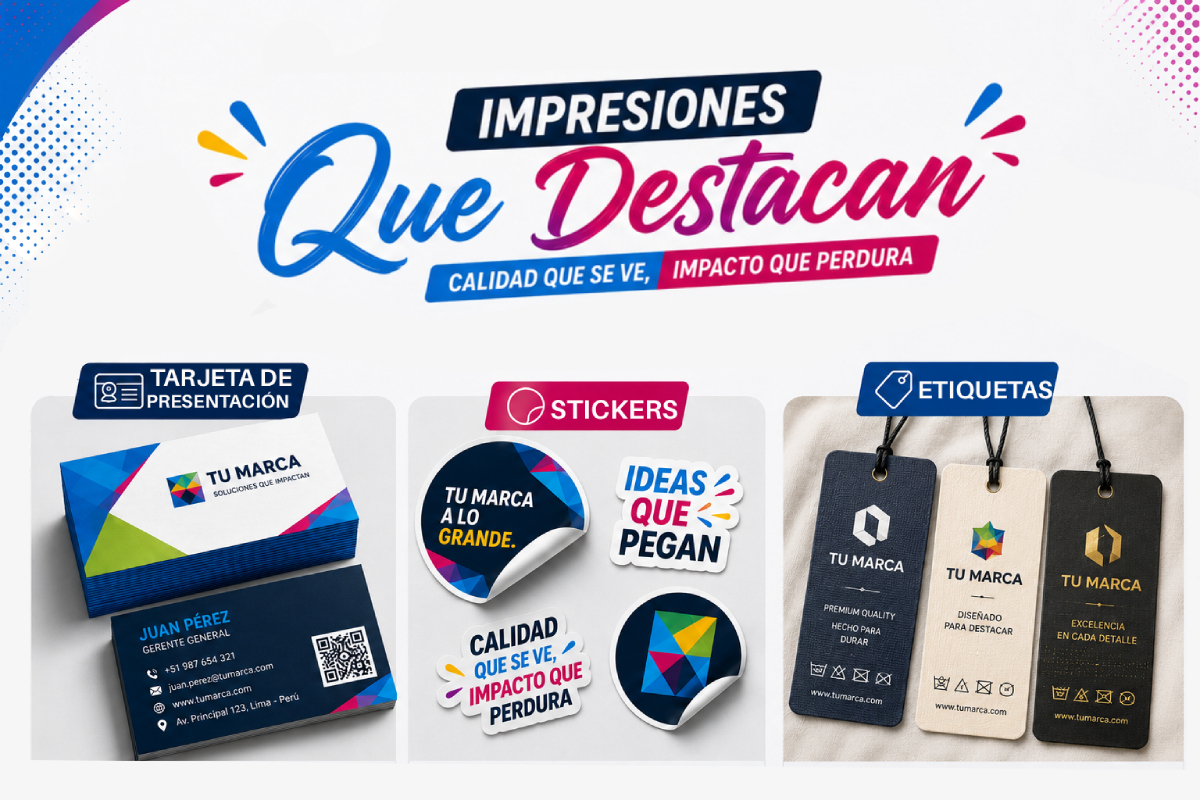 Tarjetas, Stickers y Etiquetas